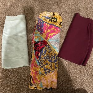 Designer skirt haul! Authentic Versace BEBE & more